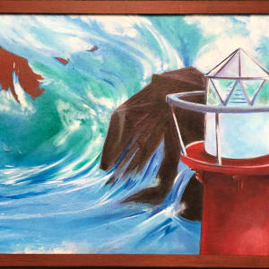 Lighthouse Waves (Green Point) by Karen Phillips~Curran