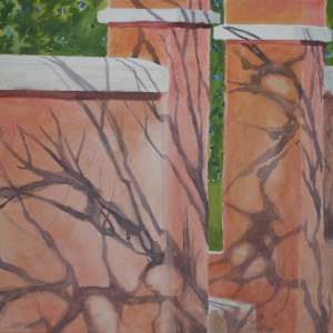 Winter Shade on Pink by Karen Phillips~Curran, Image 1.
