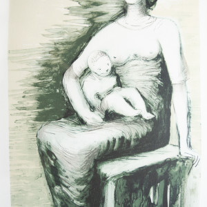 Seated Mother and Child by Henry Moore