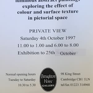 Private View Invitation - Tess Recordon @ Broughton House by Tess Recordon 