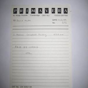 Untitled by A. Campbell  Image: Primavera 24.06.89