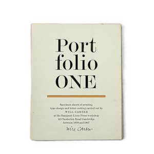 Portfolio One, Two, Three & Rampant Lions Press Miscellany by Rampant Lions Press, Will Carter, Sebastian Carter  Image: Portfolio One