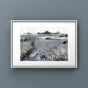 B&W Untitled Landscape on Paper by Jennifer L Mohr 