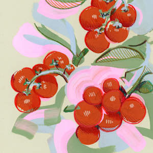 Grow, Grow Cherry Tomato I by Elizabeth Noble
