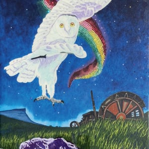 White Owl Landing by Francois Michel Beausoleil