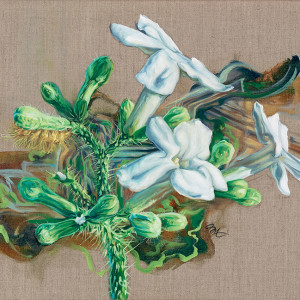 Golden Caterpiller by Jessica Monroe Fine Art