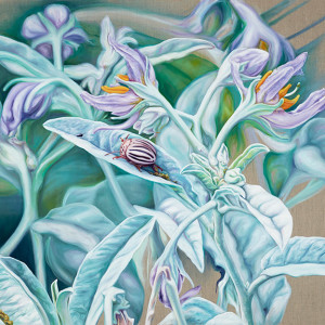 Silver Leaf Standoff by Jessica Monroe Fine Art