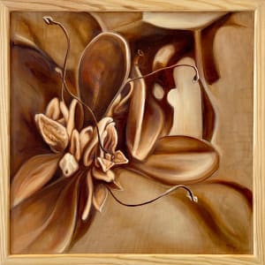 Cenizo on Wood by Jessica Monroe Fine Art