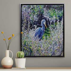 Blue Heron V by Jessica Monroe Fine Art