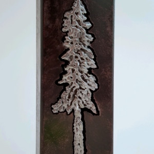 fir tree light box  ~ 8"  [2019] by Angela Ridgway 