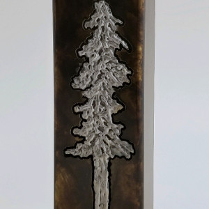 fir tree light box ~ 9" (FT25) by Angela Ridgway 