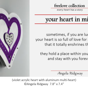 your heart in mine - multi-heart by Angela Ridgway 