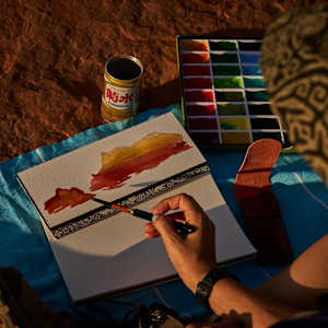 Sedona Watercolor 4 by Mari Pohlman 