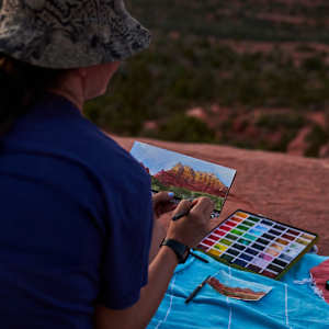 Sedona Watercolor 4 by Mari Pohlman 