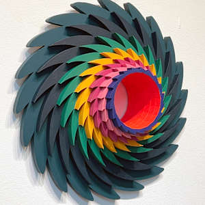 Green Satellite by Christine Romanell 