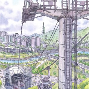 36 views to Taipei 101. Maokong Gondola by Evgeny Bondarenko 
