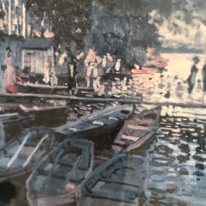 Baigneurs à la grenouillère by Claude Monet