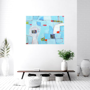 Lighthouse in Busy Harbour by Dianne Lofts-Taylor  Image: Lighthouse in Busy Harbour  room view #2