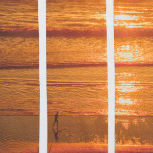 Orange Sea Triptych by Marilyn Henrion