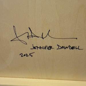 Kaleidoscope by Jennifer Dowdell  Image: Artists signature on reverse.