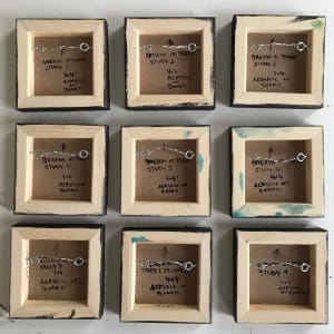 Breath of Trees Study 3, 4x4" by C. Clinton 