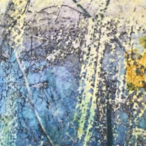 Flooded Brook Study Blue and Gold by C. Clinton 