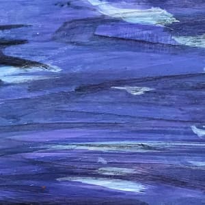 Night Water Study, 5x7 by C. Clinton 