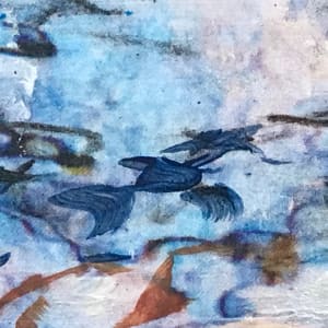 Rainbow in Muddy Brook Study, 5x7 