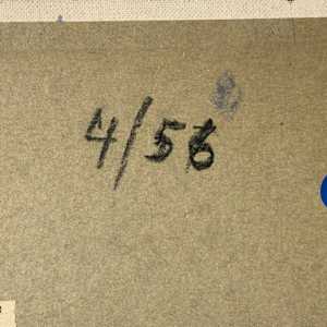 Just Plowed by Eugene Kingman  Image: Back of painting