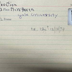 Construction (Yale University) by Eugene Kingman  Image: Card File