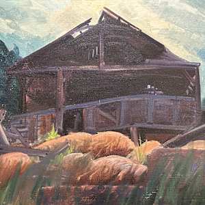 Rustic Barn by Eugene Kingman 