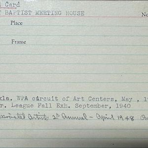 First Baptist Meeting House (Providence, RI) by Eugene Kingman  Image: Card File 2
