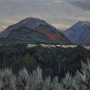 Mountains Near Aspen          c. 1959 by Eugene Kingman 
