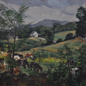New Hampshire Farm   c. 1953 by Eugene Kingman 