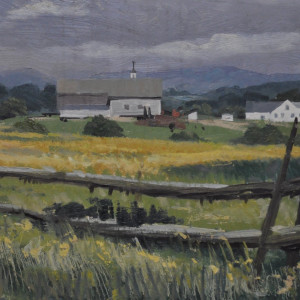 New Hampshire Countryside   1957 by Eugene Kingman 