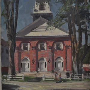 Peterborough Church      1934 by EUGENE KINGMAN 