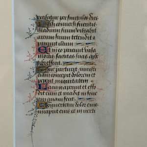 Book of Hours Folio  Image: Psalm 7: 13-17