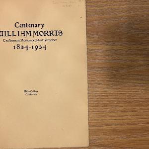 William Morris Centenary Exhibition by John Henry Nash 