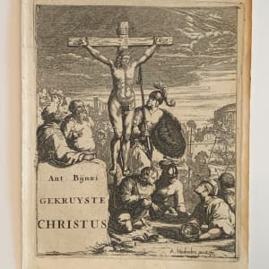 Gekruiste Christus by Arnold Houbraken