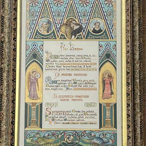 Altar Cards (Dominican Rite) by Dominican Nuns Corpus Christi Monastery  Image: "Ad Lavabo" Altar Card - prayer recited at the washing of the hands
(18.75" x 12.75")