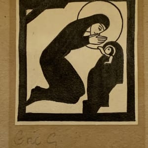 Madonna and Child, with Gallows by Eric Gill 