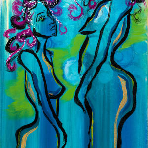 Sisters (in blue) by Evelyn Dufner 