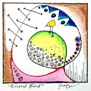 Round Bird by Evelyn Dufner