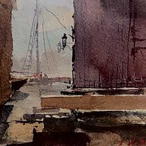 Sailing  Dock by Lucia deLeiris