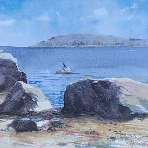 Rocky Beach by Lucia deLeiris