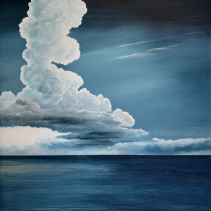 Delta Sky - ORIGINAL FRAMED by Dave Kennedy - KENNEDY STUDIO ART