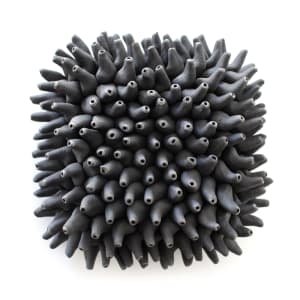 Reef - 5" by Heather Knight  Image: Reef in black pigmented porcelain