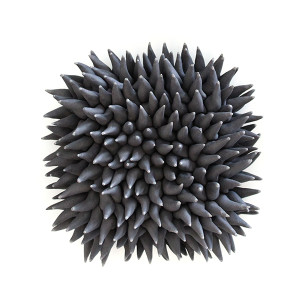 Turf - 5" by Heather Knight  Image: Turf in black pigmented porcelain