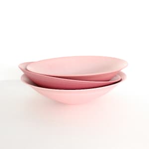 Pink Porcelain Bowls by Lilith Rockett 