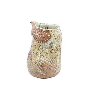 Speckled Owl Pitcher by Linda Hsiao